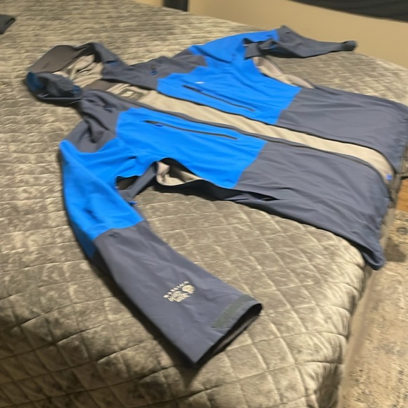 Mountain Hardwear Cyclone polar tech shell parka water proof zips sealed seams - Picture 11 of 14